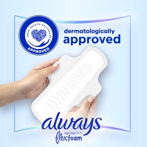 Always Infinity Size 2 Heavy Flow Pads with Wings, Unscented