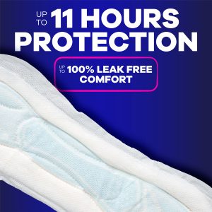 Always Maxi Size 4 Overnight Pads Without Wings, Unscented