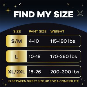 Always ZZZ Disposable Overnight Period Underwear for Women Size XL 2XL